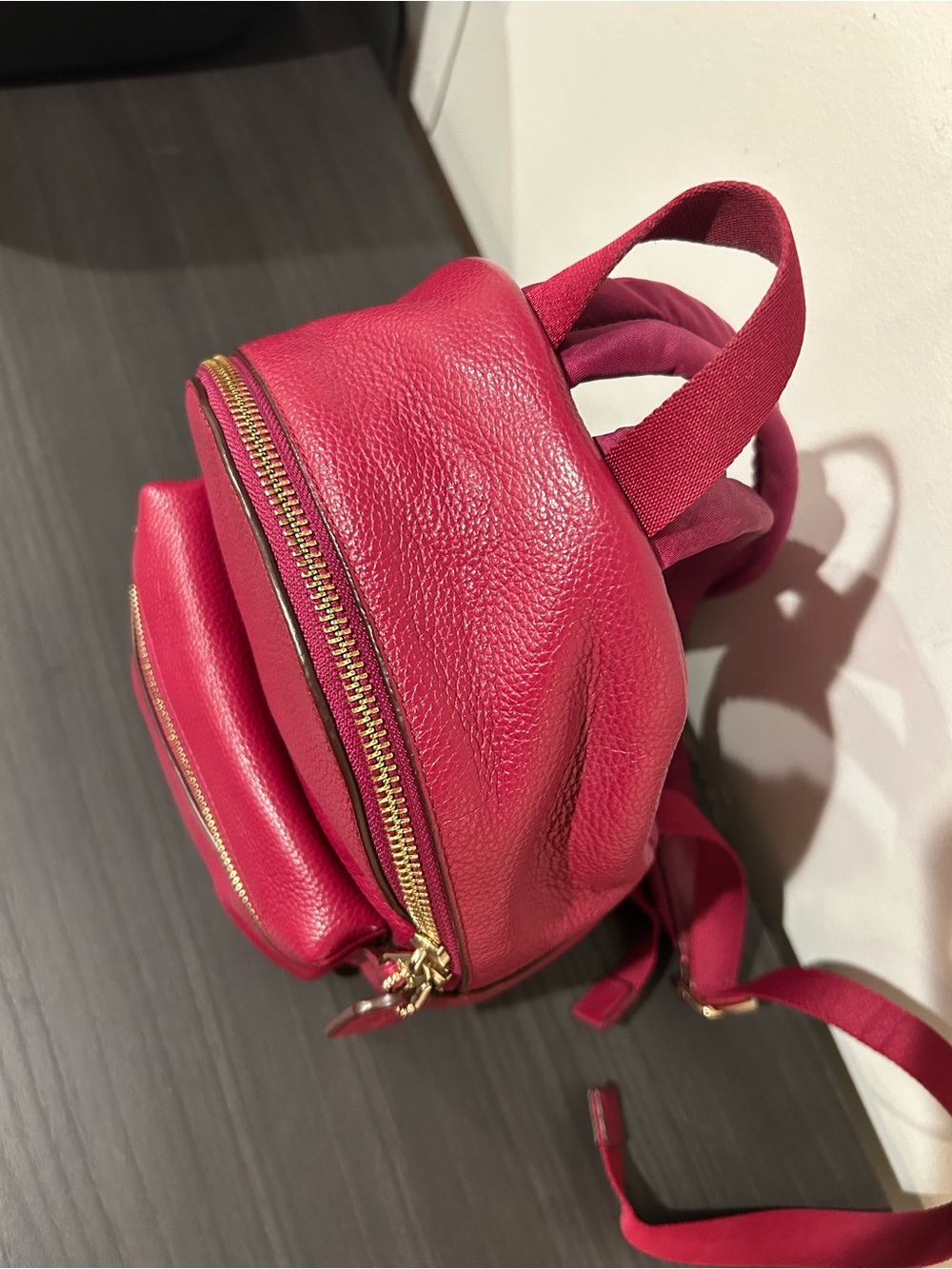 Coach Mini Charlie Backpack in Pebble Leather EUC - Picture 7 of 12